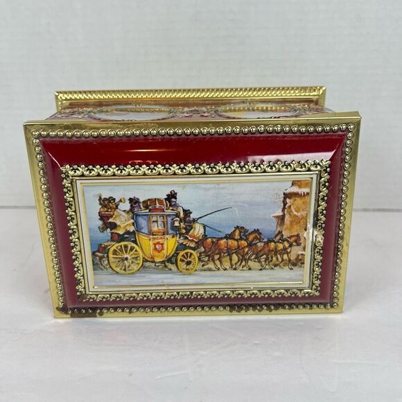 Vintage Decorative Tin Boxes Made in Western Germany Victorian - Picture 4 of 13